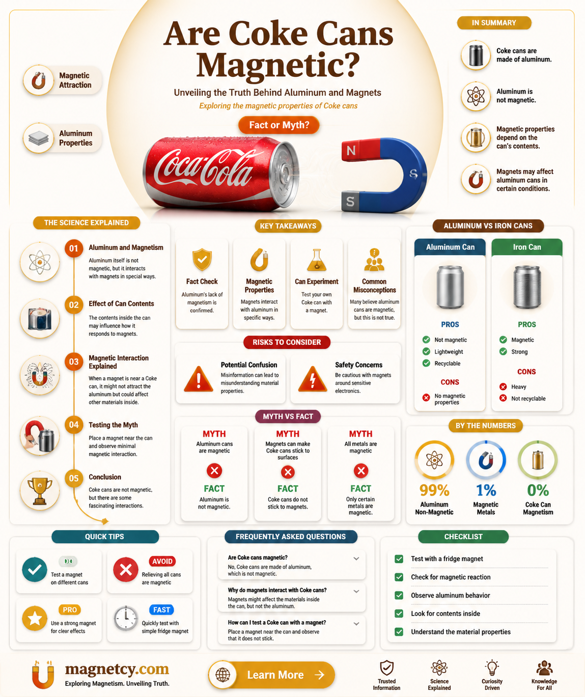 are coke cans magnetic