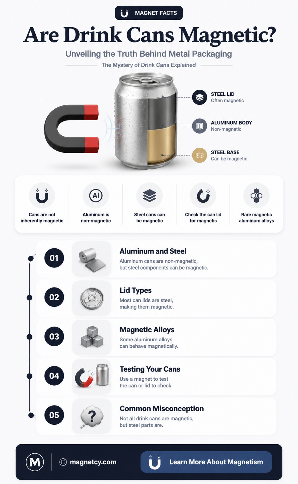 are drink cans magnetic