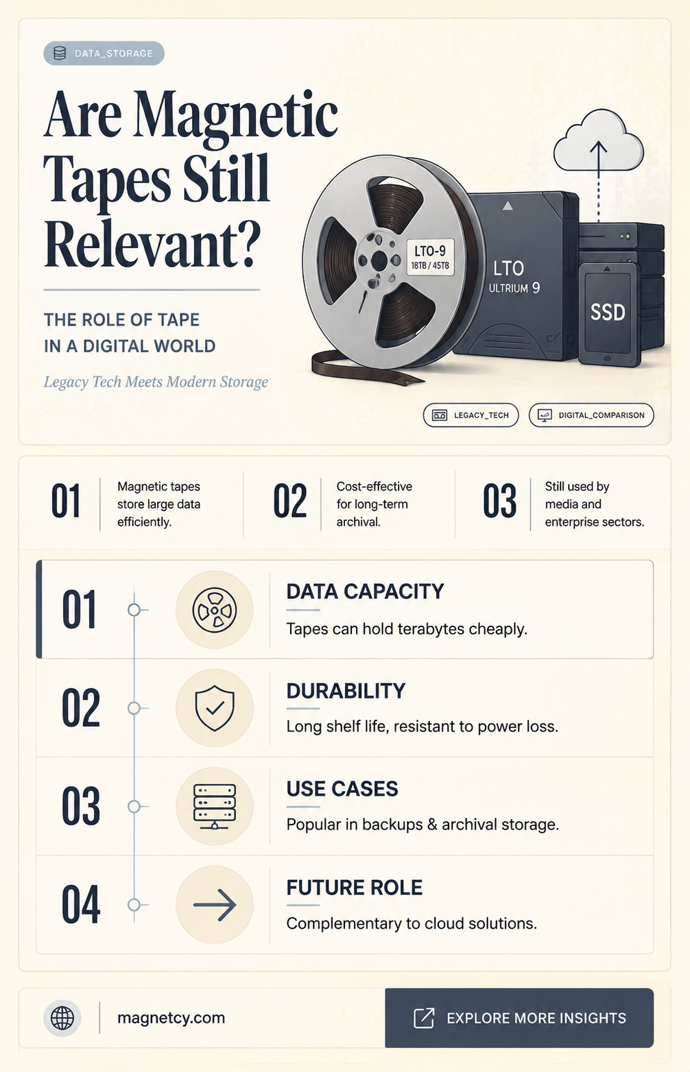 are magnetic tapes still used