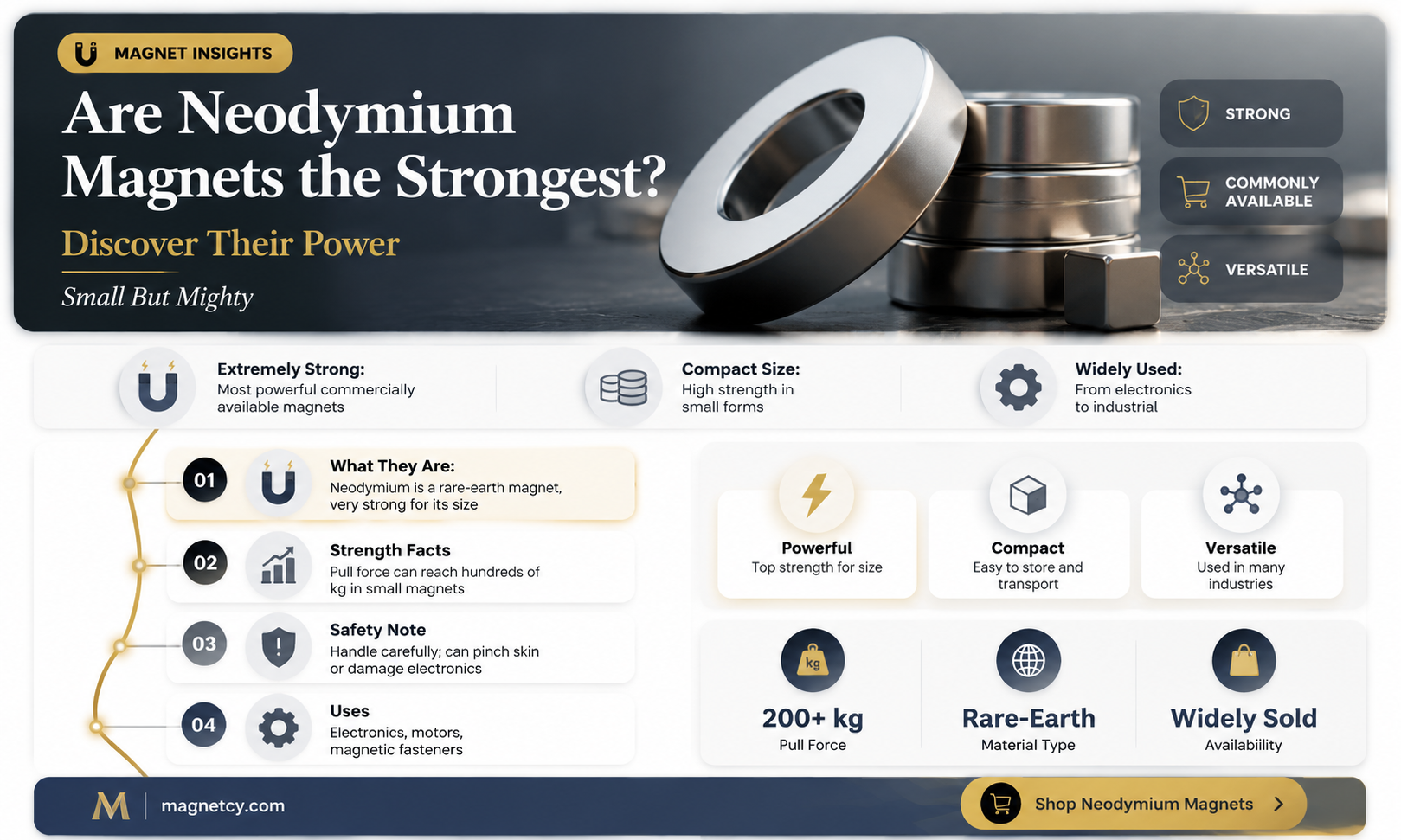 are neodymium magnets the strongest magnets that you can buy
