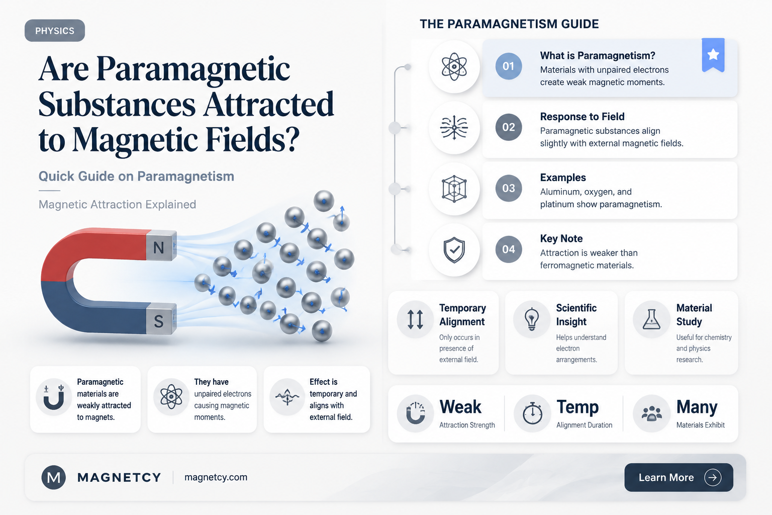 are paremagnetic substances attracted to an external magnetic fiel