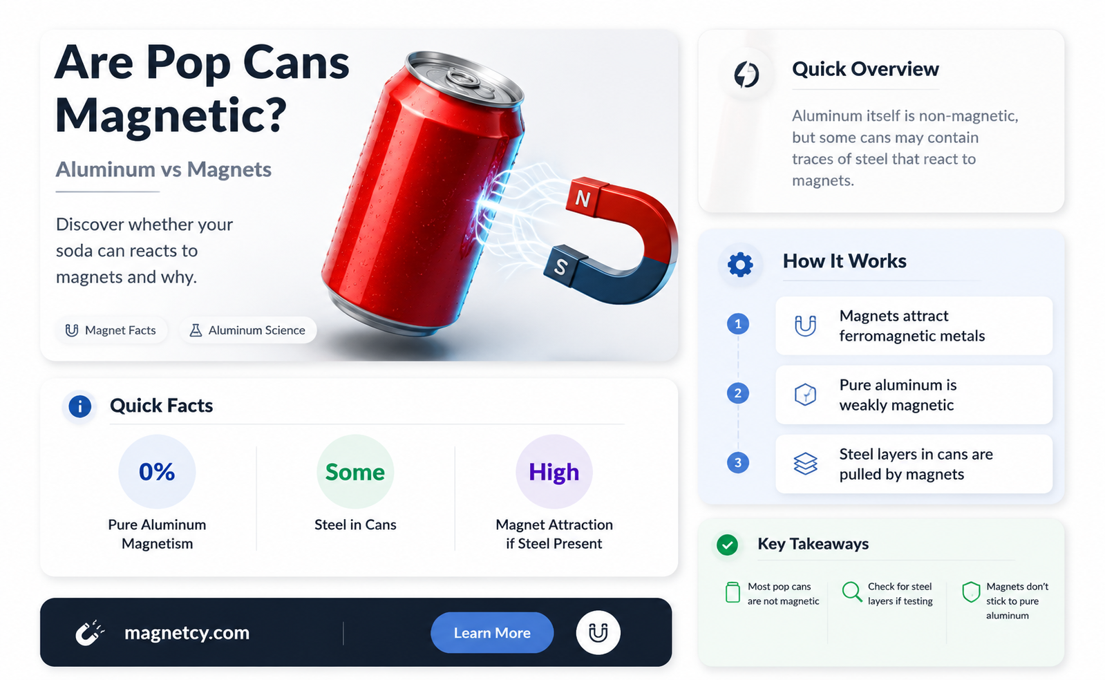 are pop cans magnetic