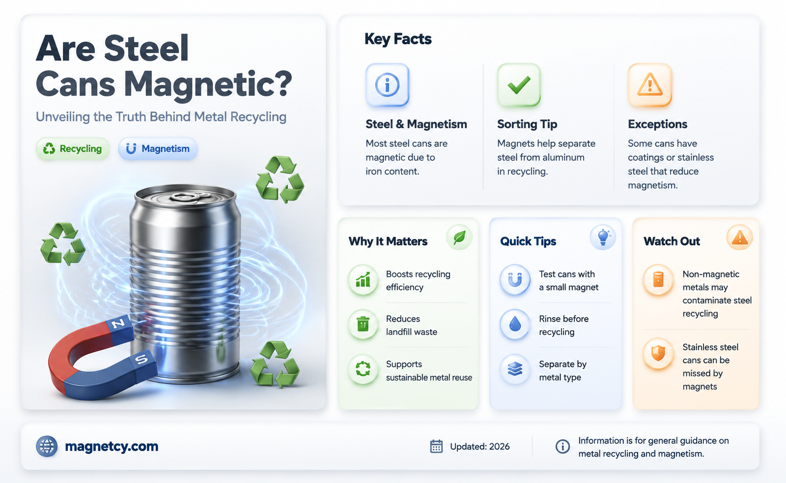 are steel cans magnetic