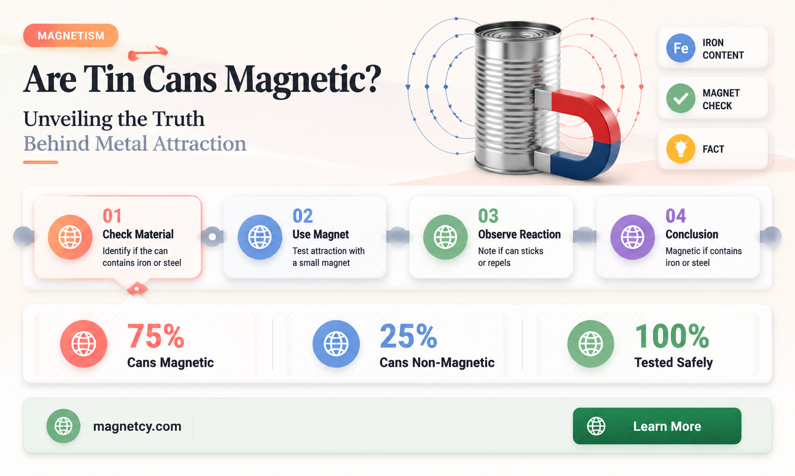 are tin cans magnetic