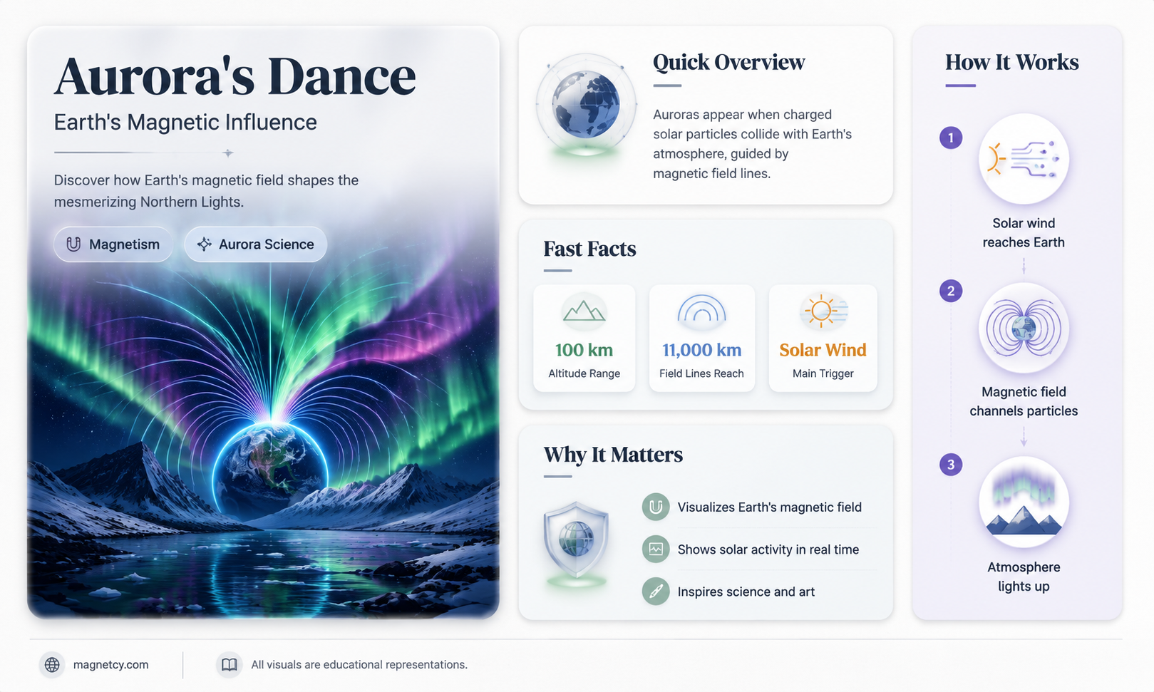 are northern lights affected by earth