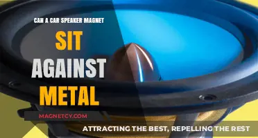 Can Car Speaker Magnets Safely Touch Metal Surfaces?