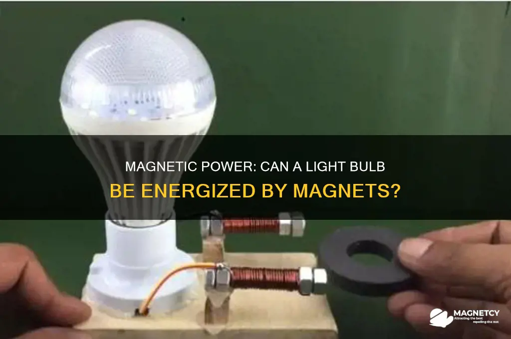 can a light bulb be powered by a magnet