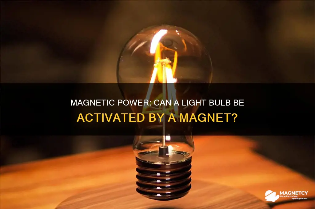 can a light bulb be turned on using a magnet