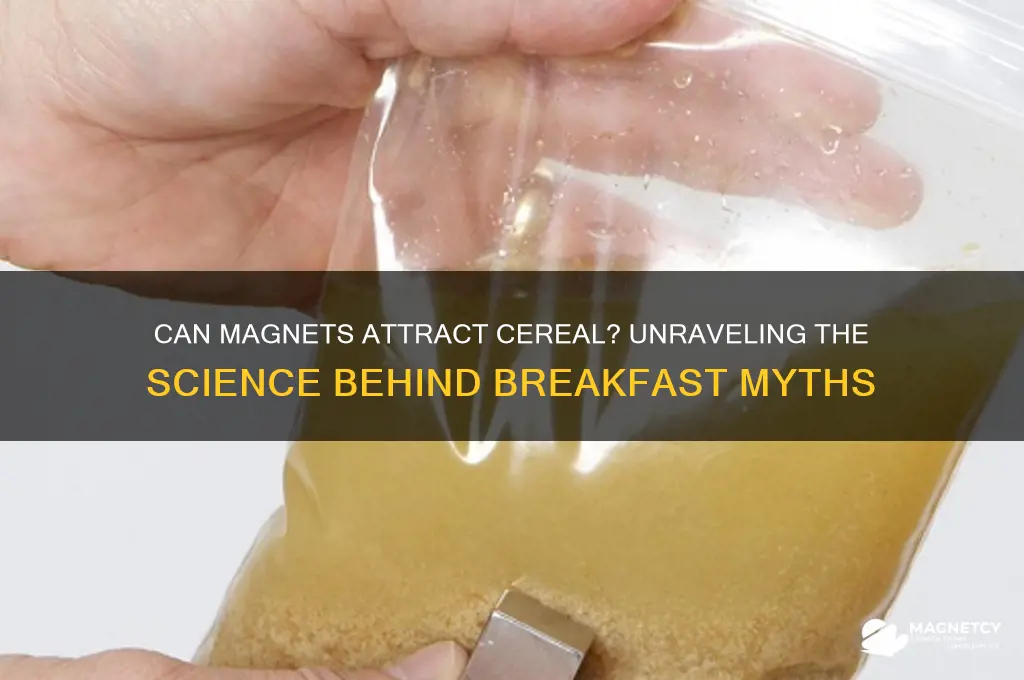can a magnet attrack cereal