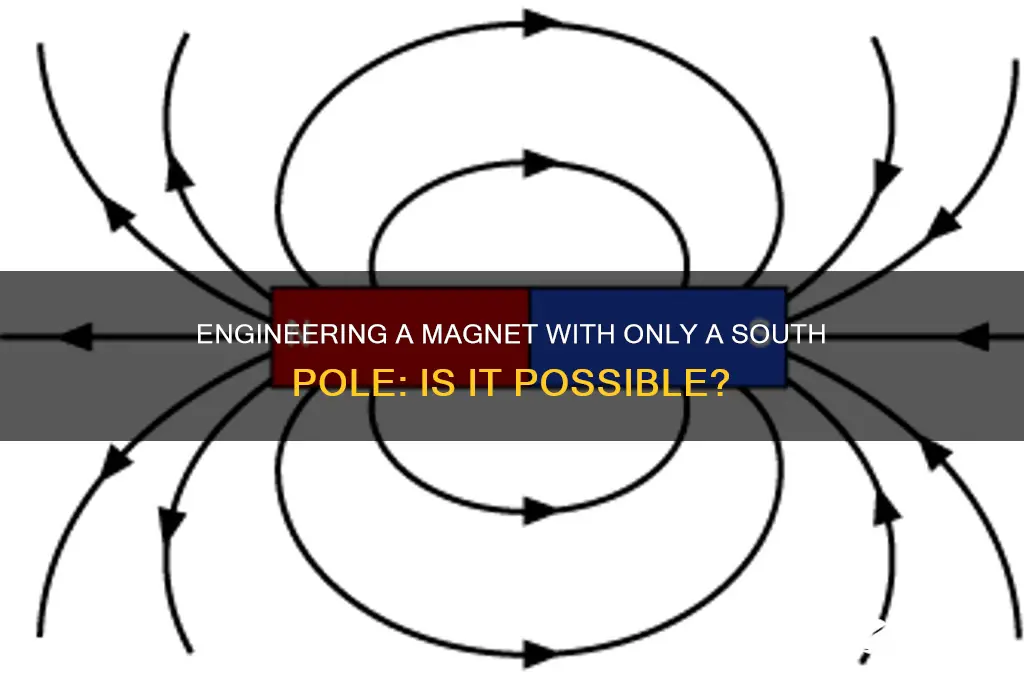 can a magnet be engineered to have only south pole