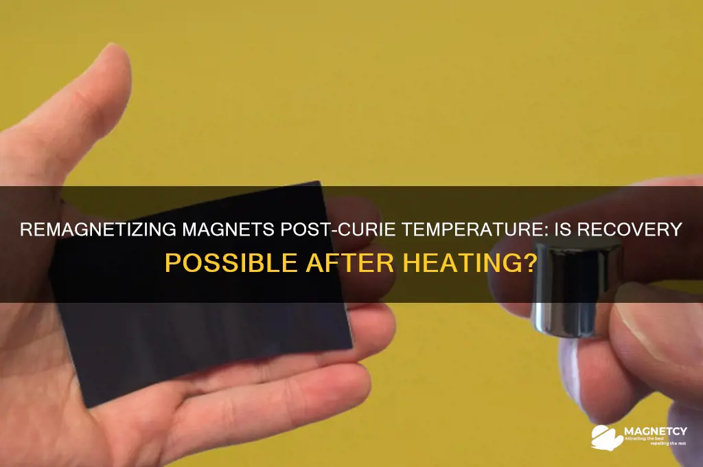 can a magnet be remagnetized after heating above curie temperature