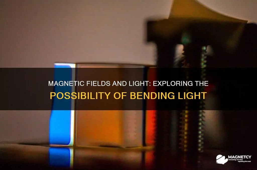 can a magnet bend light