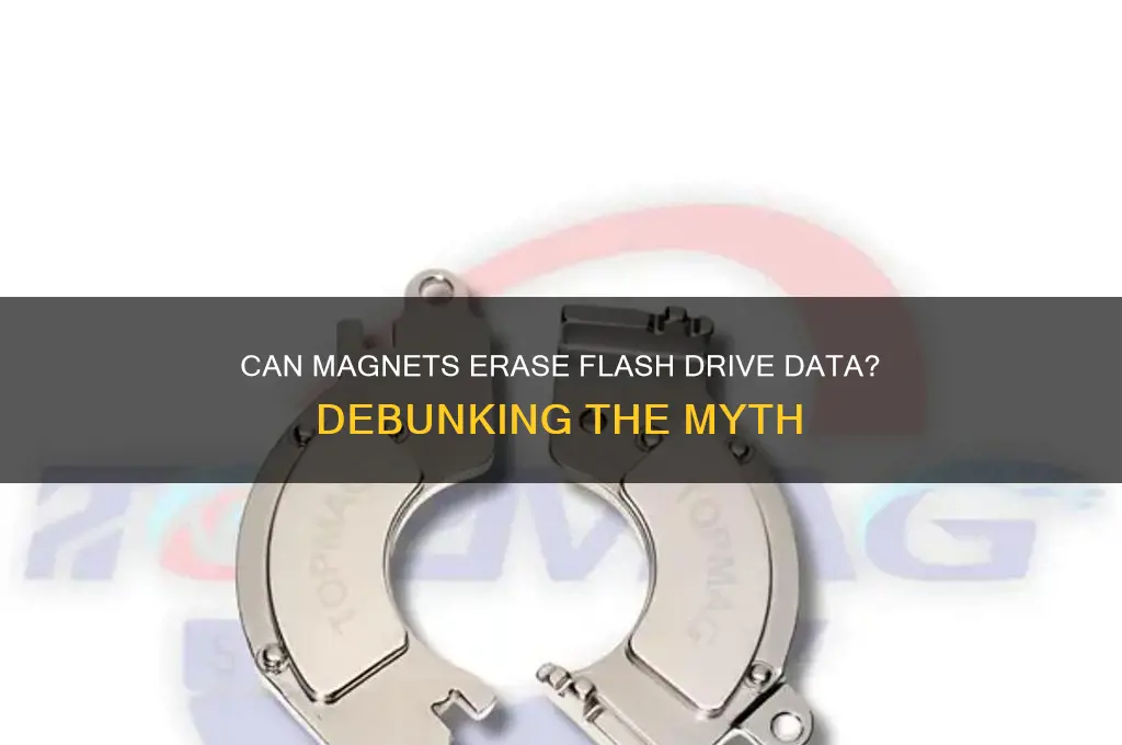 can a magnet blank a flash drive