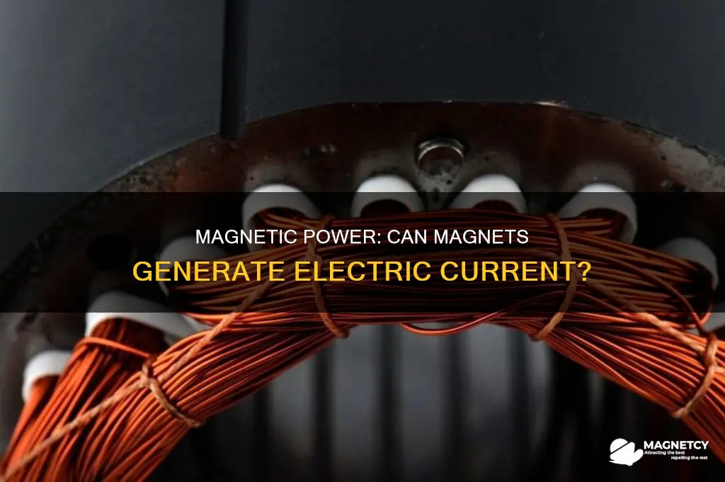 can a magnet create a current