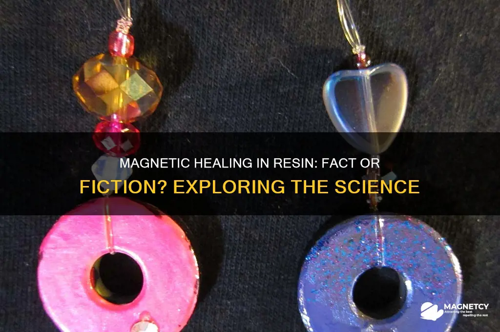 can a magnet cure inside resin