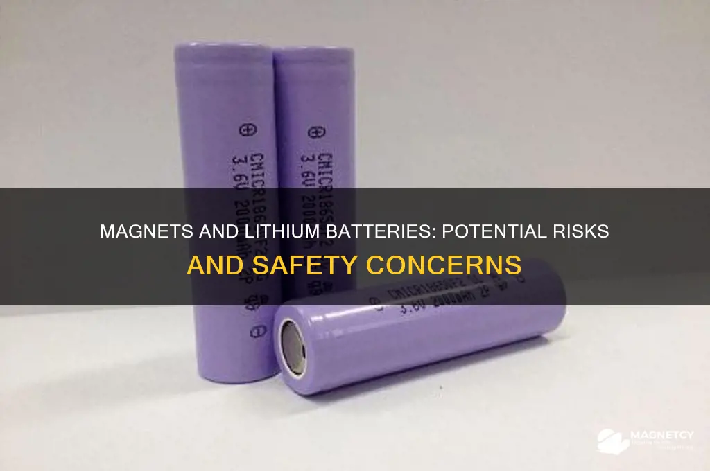 can a magnet damage a lithium battery