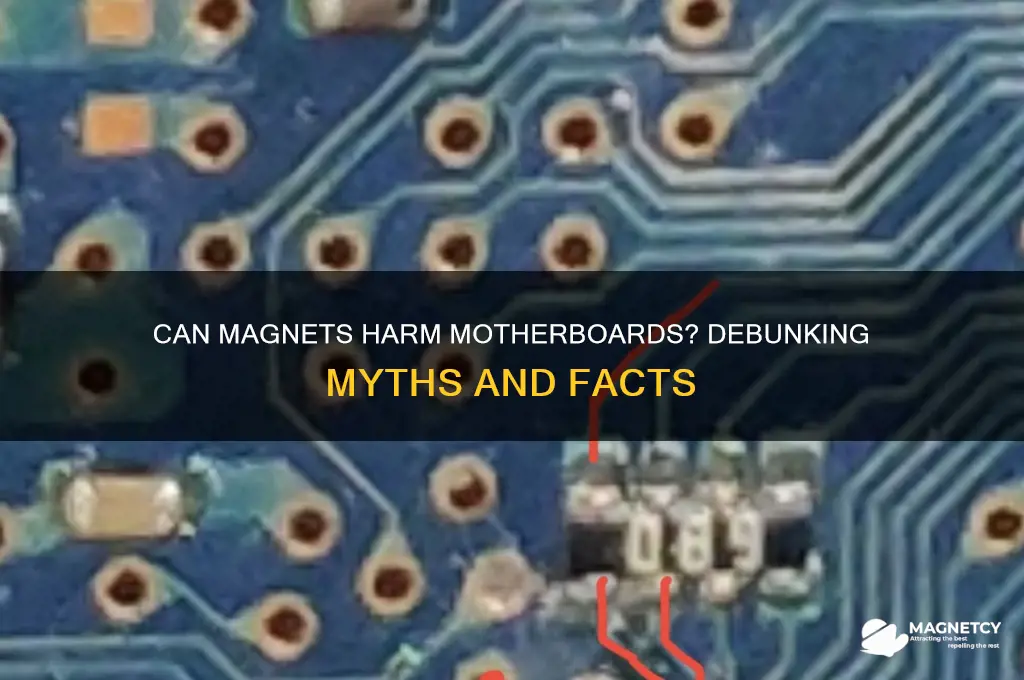 can a magnet damage a motherboard