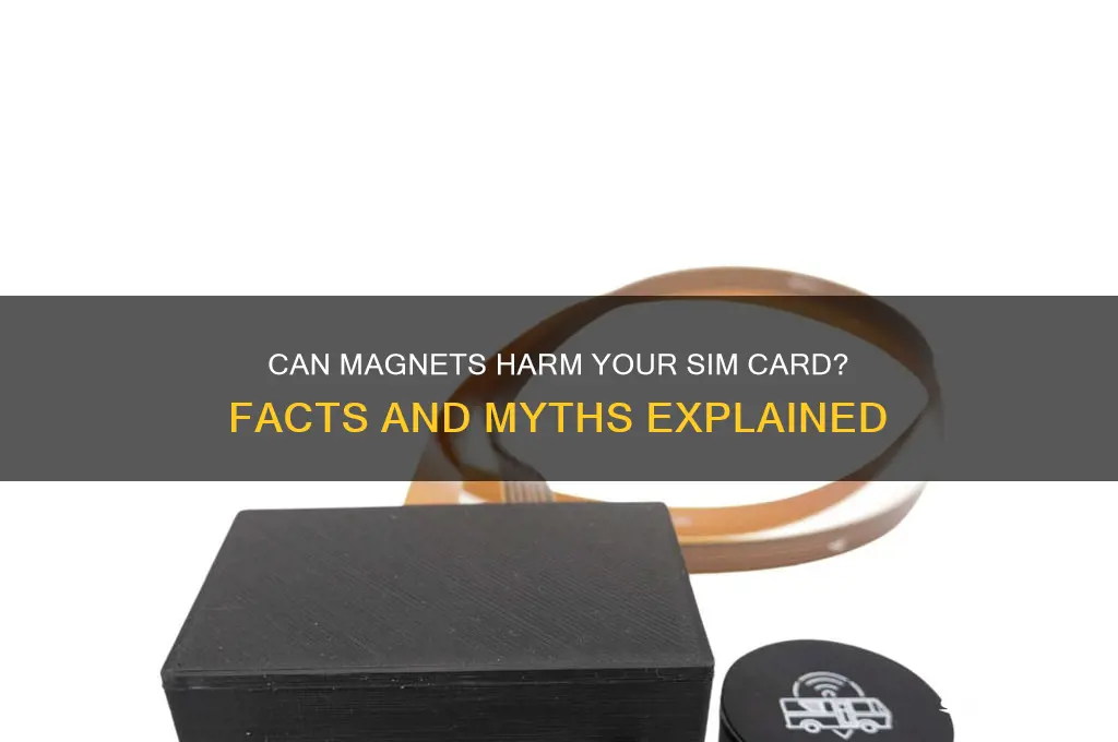 can a magnet damage a sim card