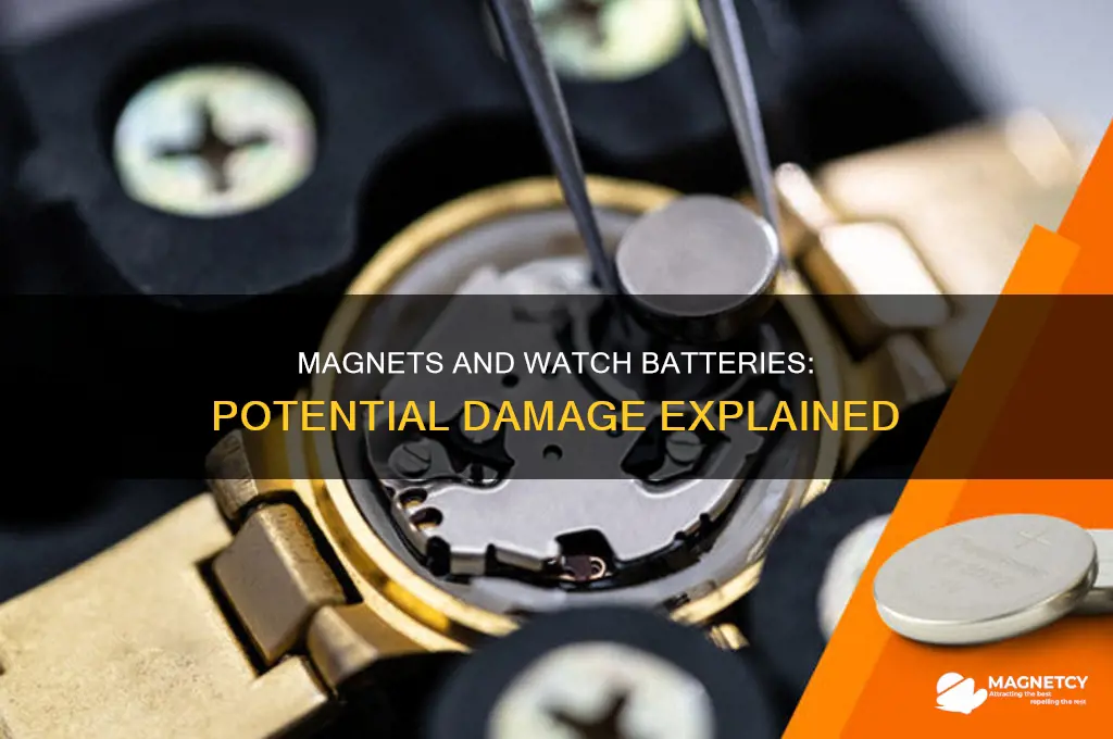 can a magnet damage a watch battery