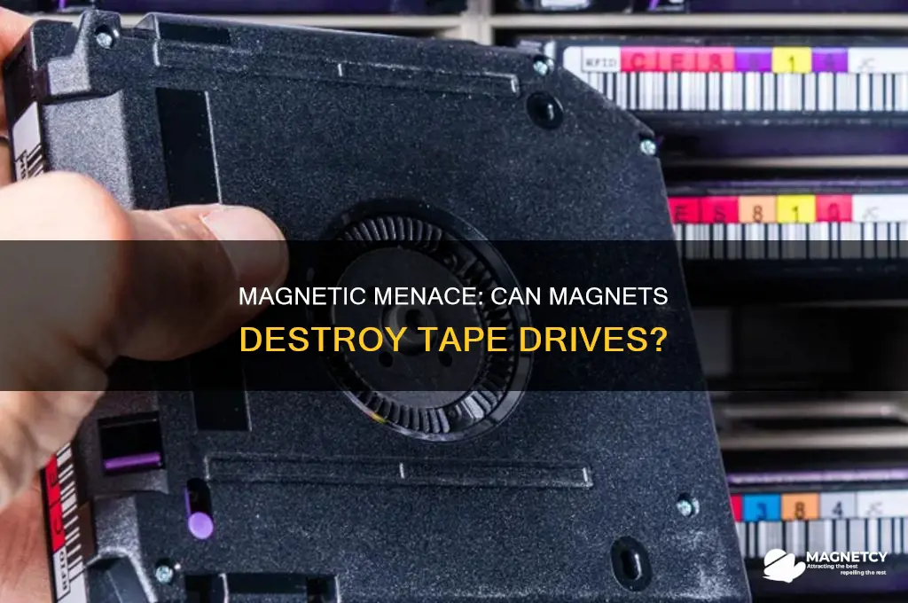 can a magnet destroy a tape drive
