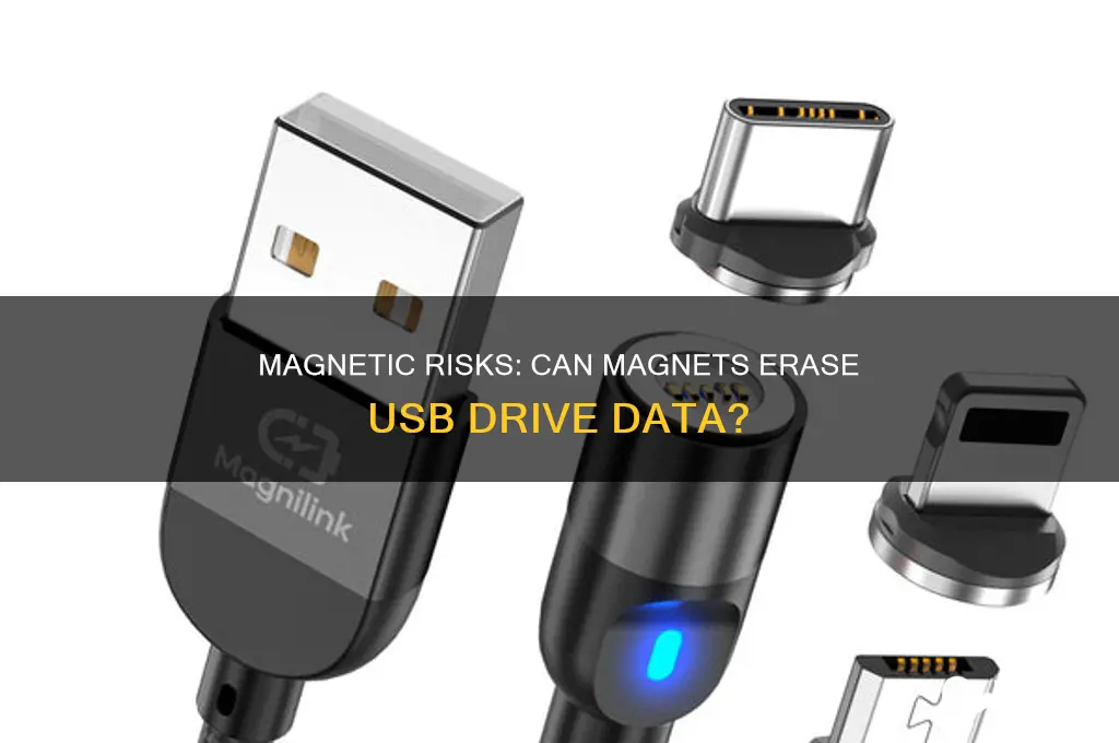 can a magnet destroy data on a usb drive