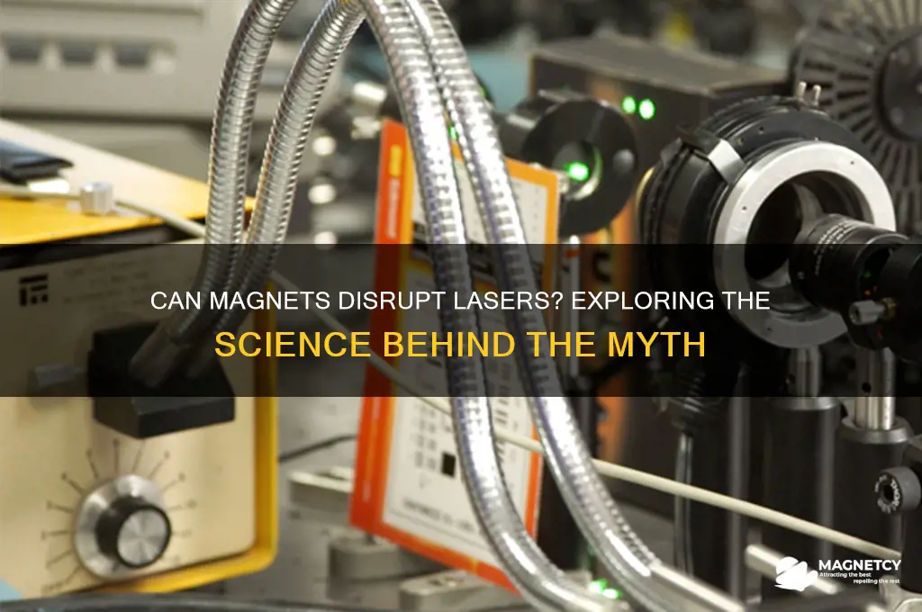 can a magnet disperse laser
