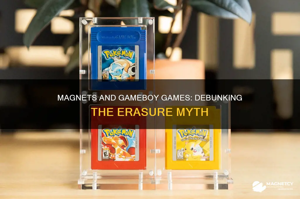 can a magnet erase a gameboy games