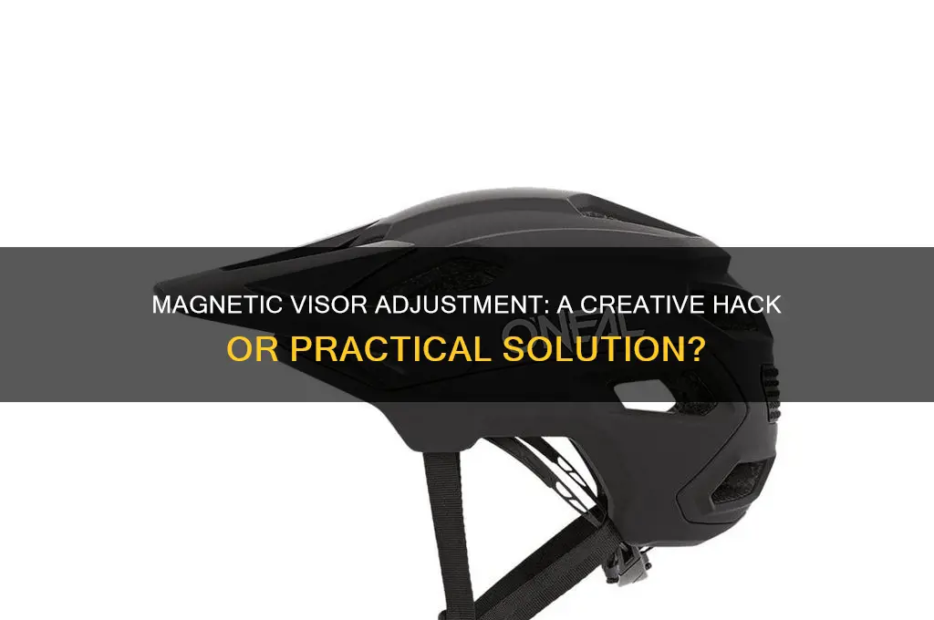 can a magnet help adjust a visor