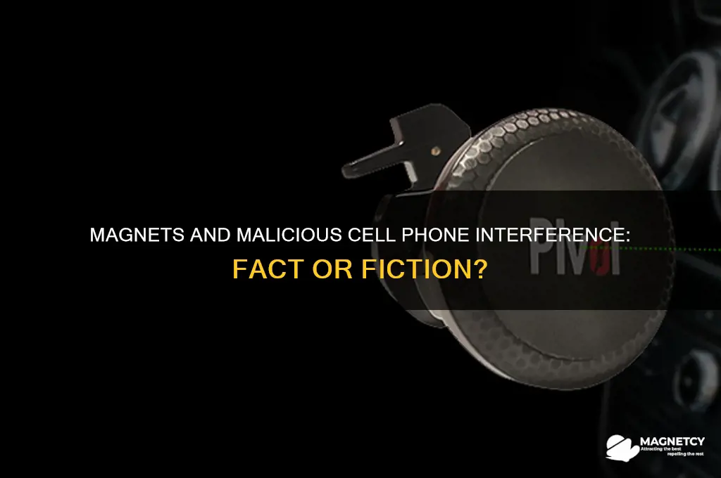 can a magnet help to interfere with cell phone malicious