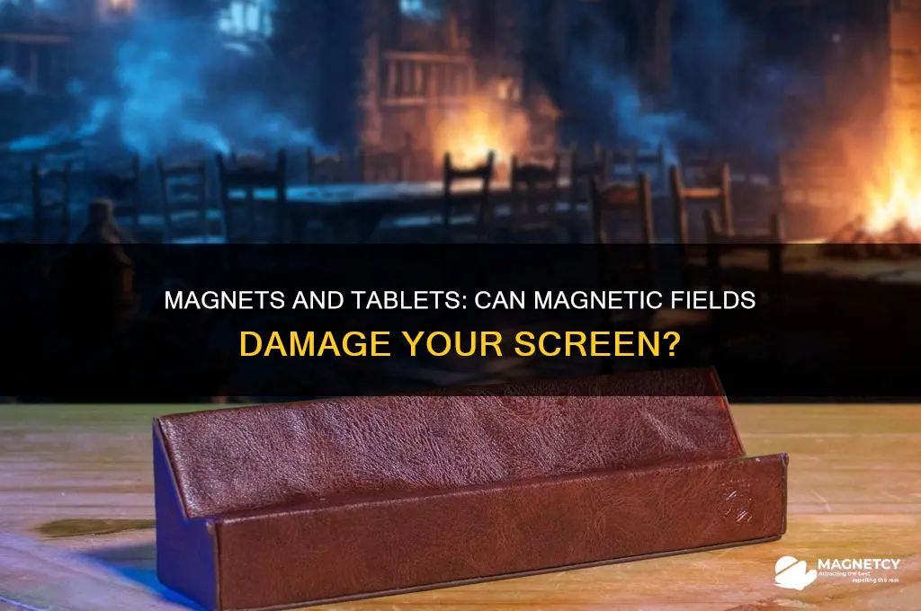 can a magnet hurt a tablet screen