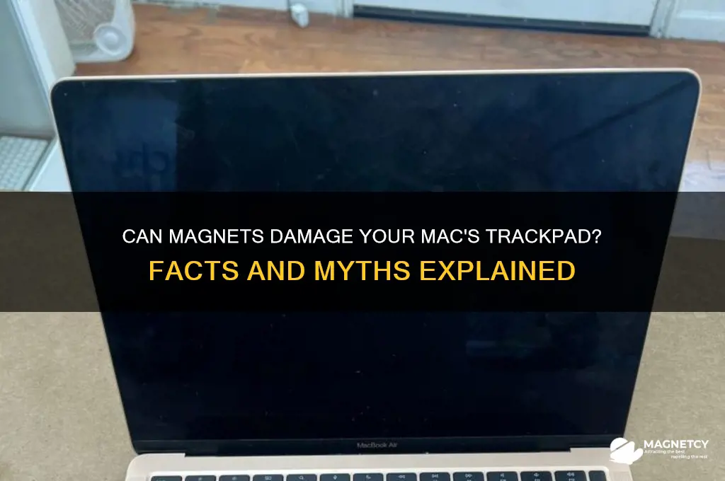 can a magnet mess up a trackpad on a mac