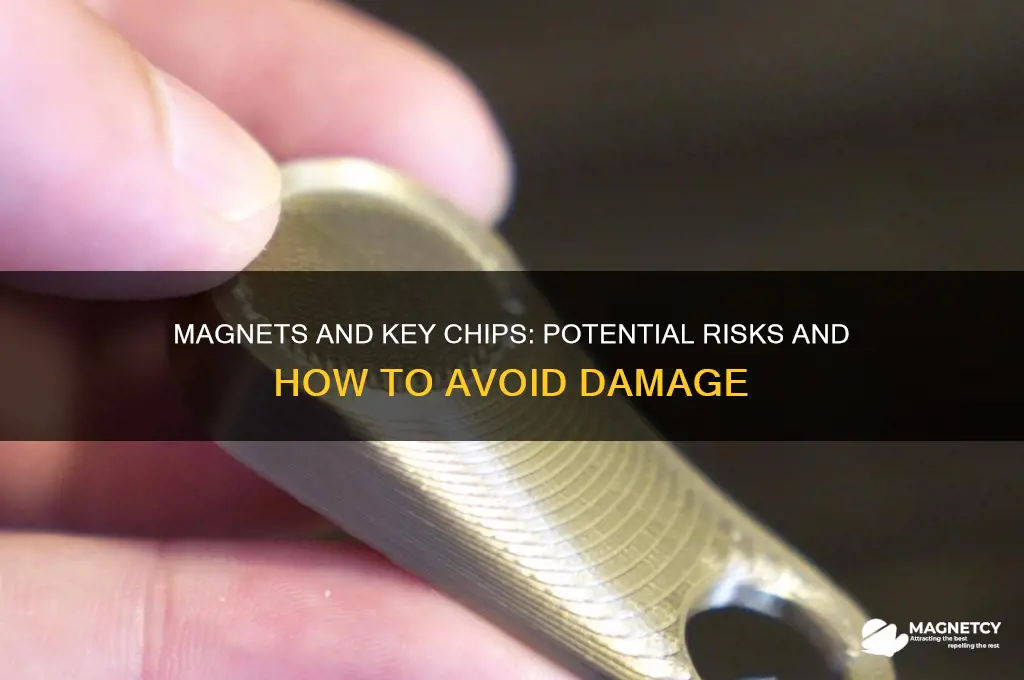 can a magnet mess up the chip in my key