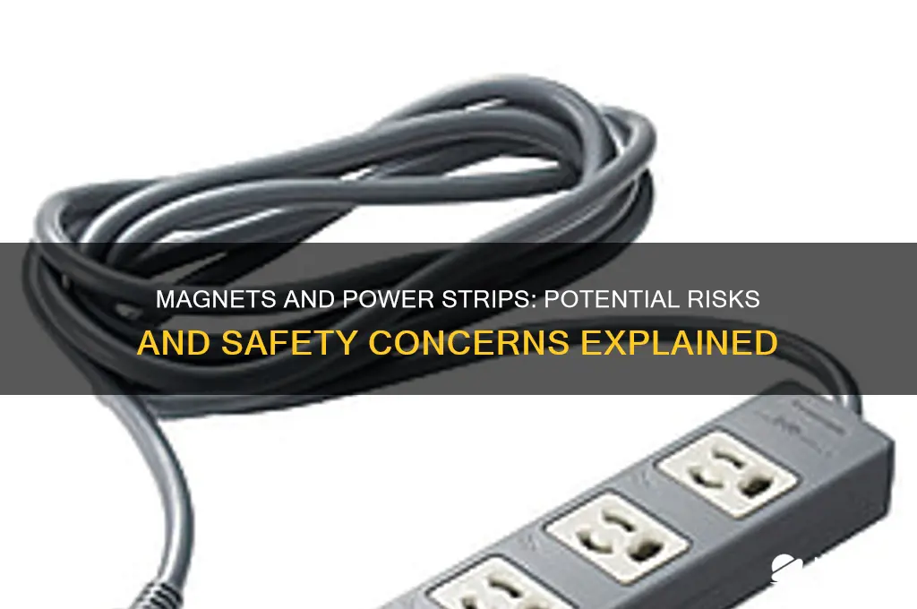 can a magnet mess with power strip