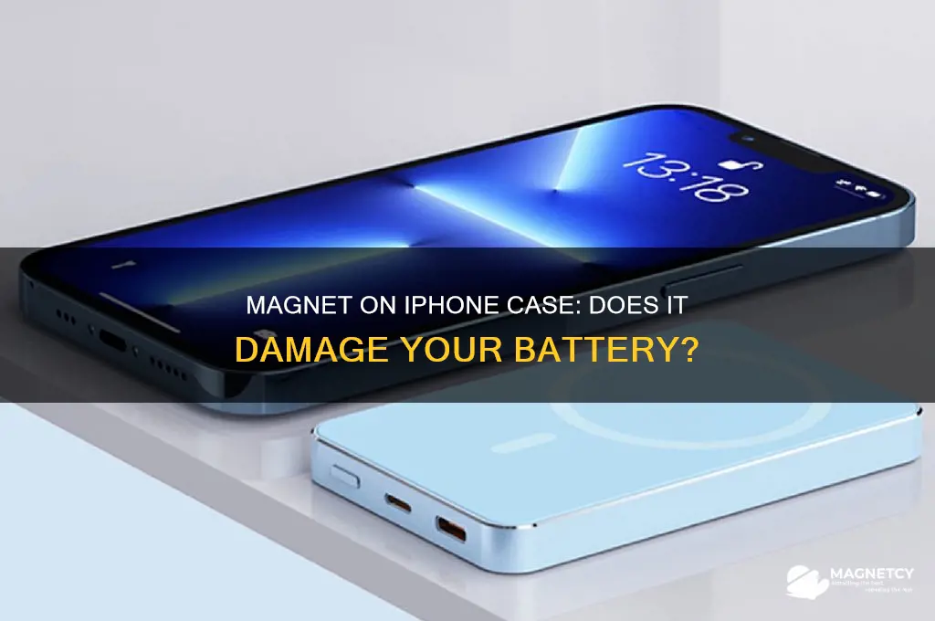 can a magnet on iphone case ruin battery