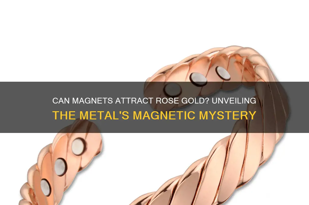 can a magnet pick up rose gold