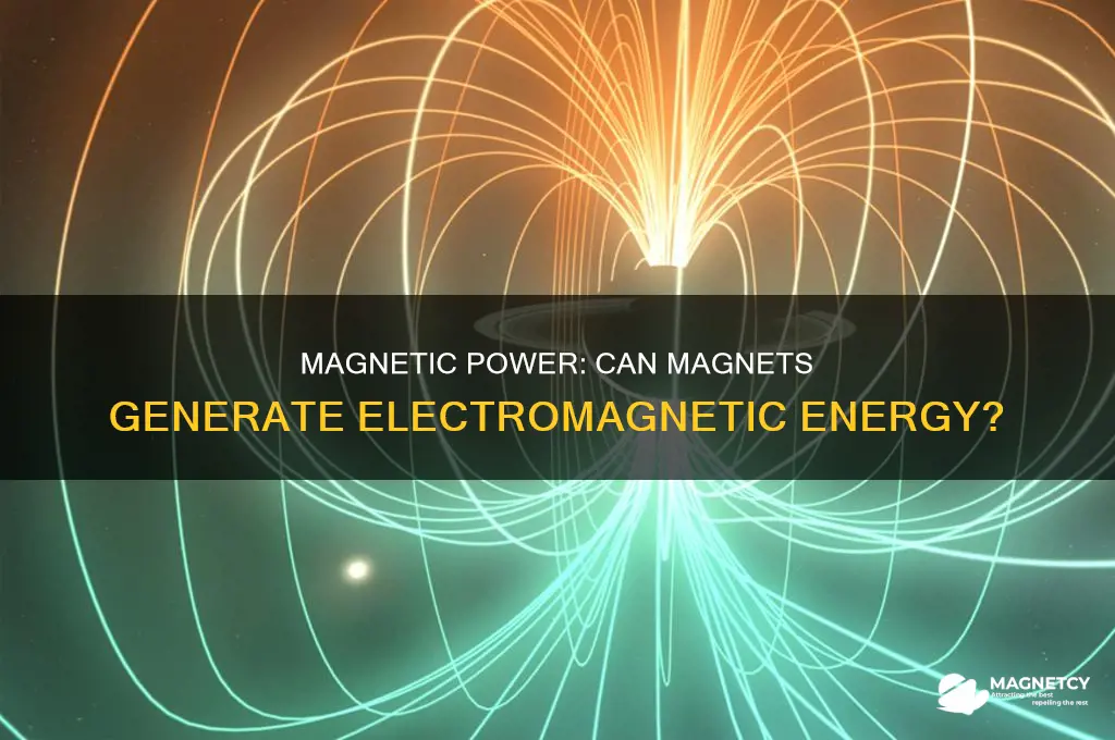 can a magnet produce an electroman