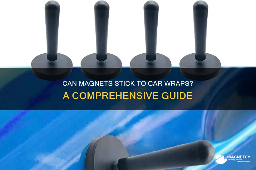 can a magnet stick to car wrap