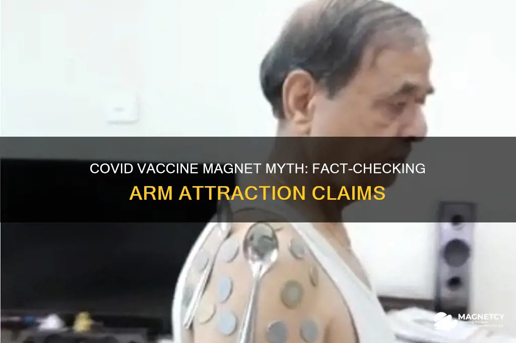 can a magnet stick to your arm after covid vaccine