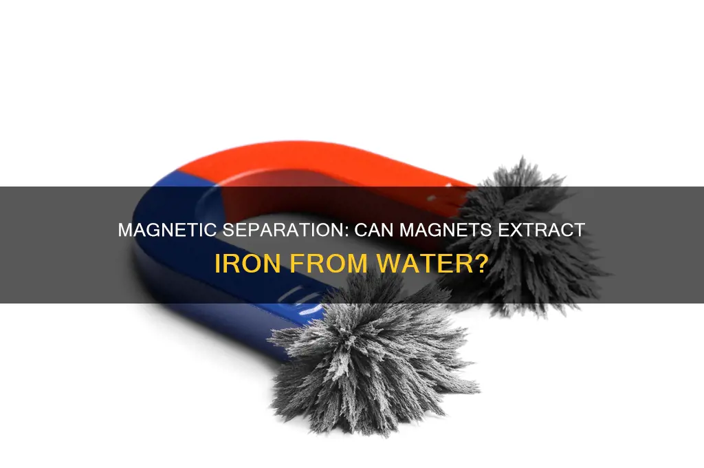 can a magnet take iron out of water