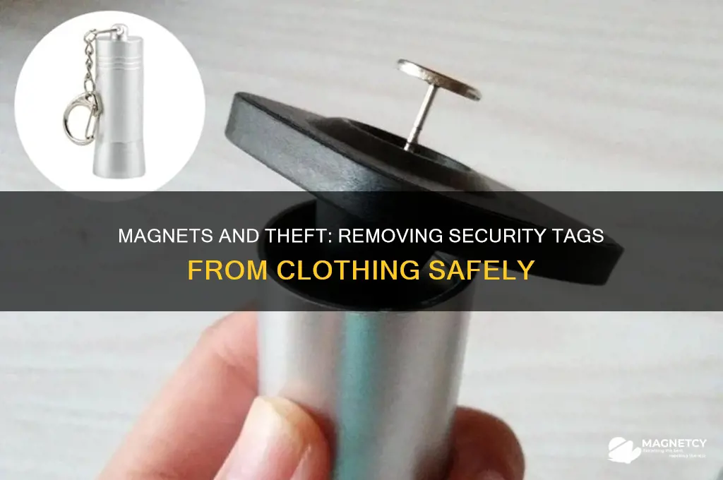 can a magnet to take a theft piece off clothing