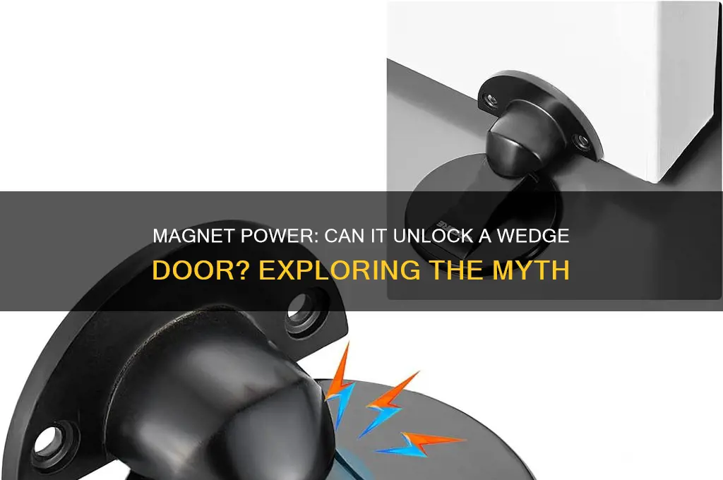 can a magnet unlock a wedge door