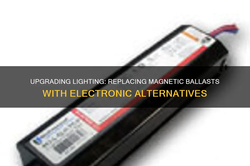 can a magnetic ballast be replaced with an electronic ballast