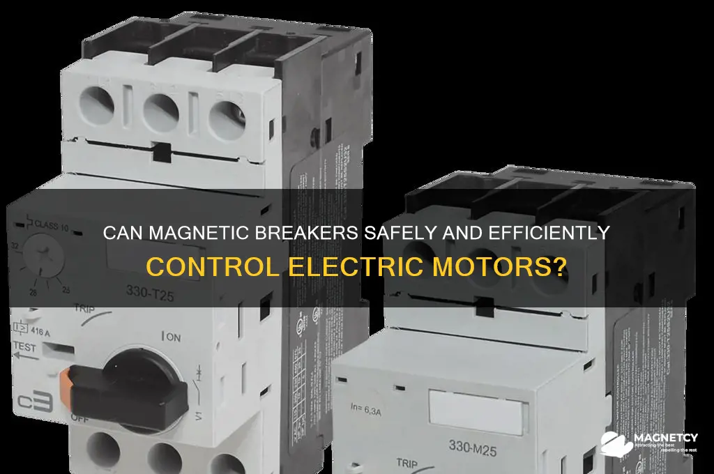 can a magnetic breaker work with motors