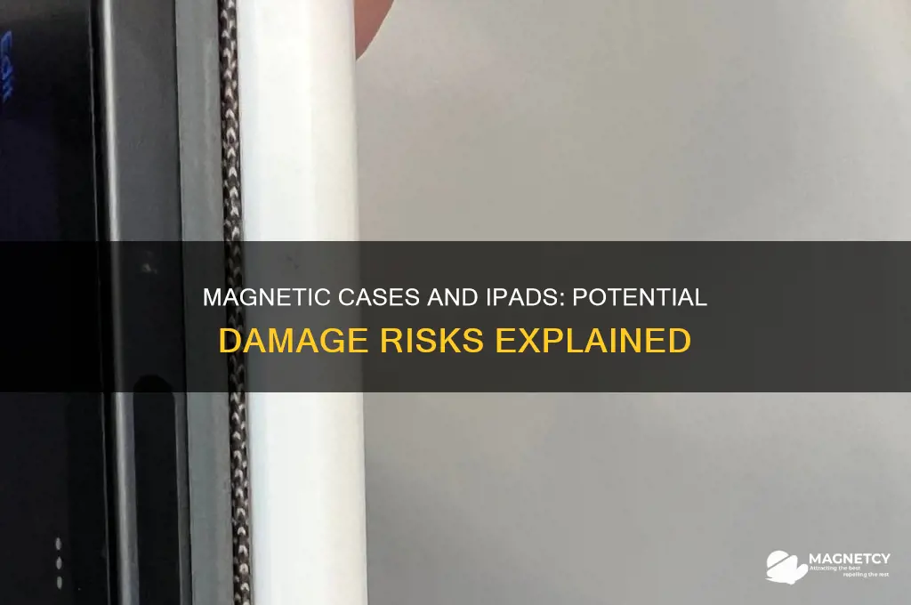 can a magnetic case damage ipad