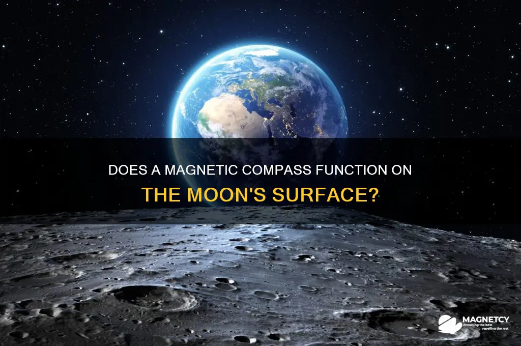 can a magnetic compass work on the moon