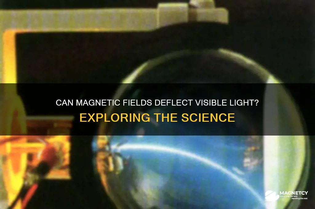 can a magnetic field be used to deflect visible light
