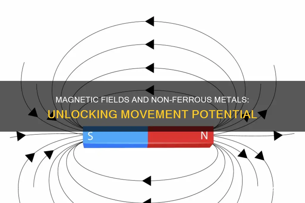 can a magnetic field move non ferrous metal