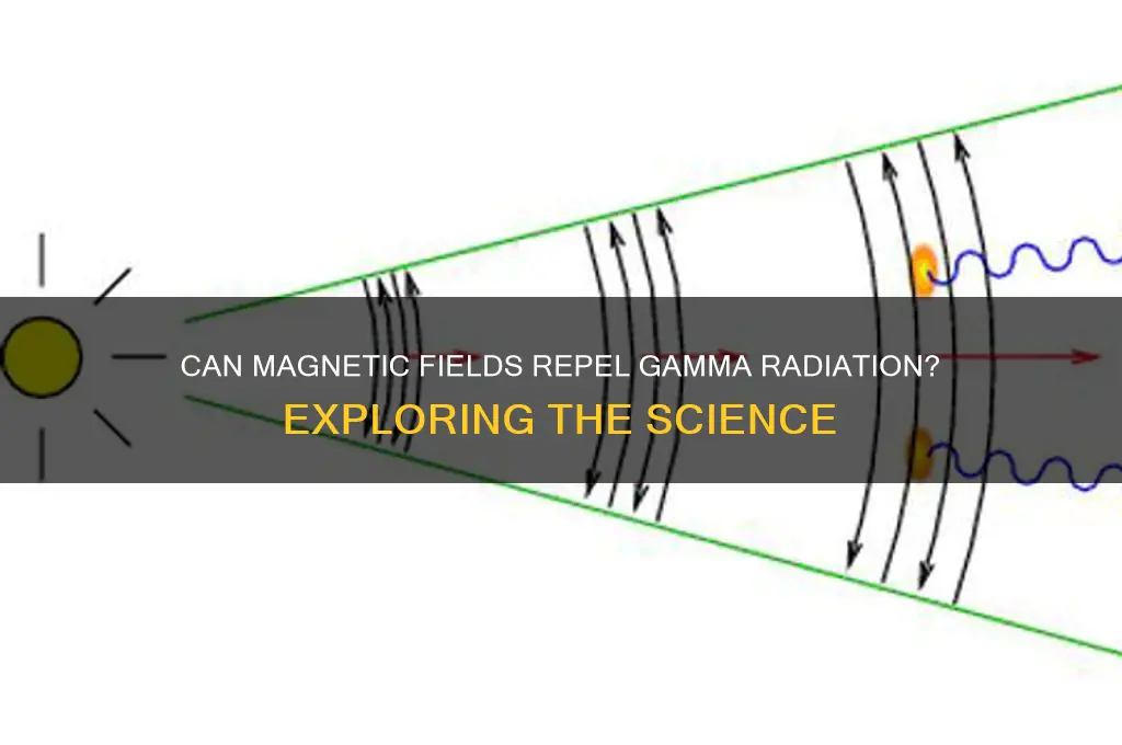 can a magnetic field repel gamma radiation