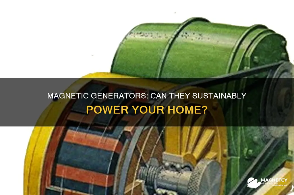 can a magnetic generator power a home