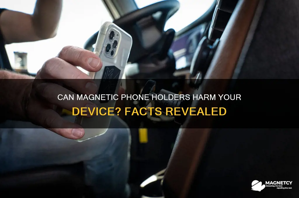 can a magnetic phone holder damage my phone